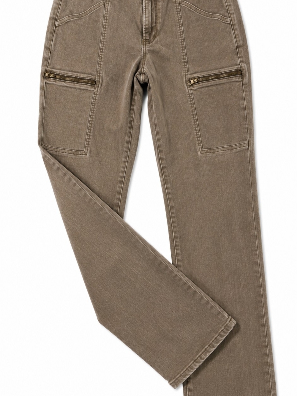 Cosmic Blue Love Brown Stretch Cargo Utility Pants Size 29